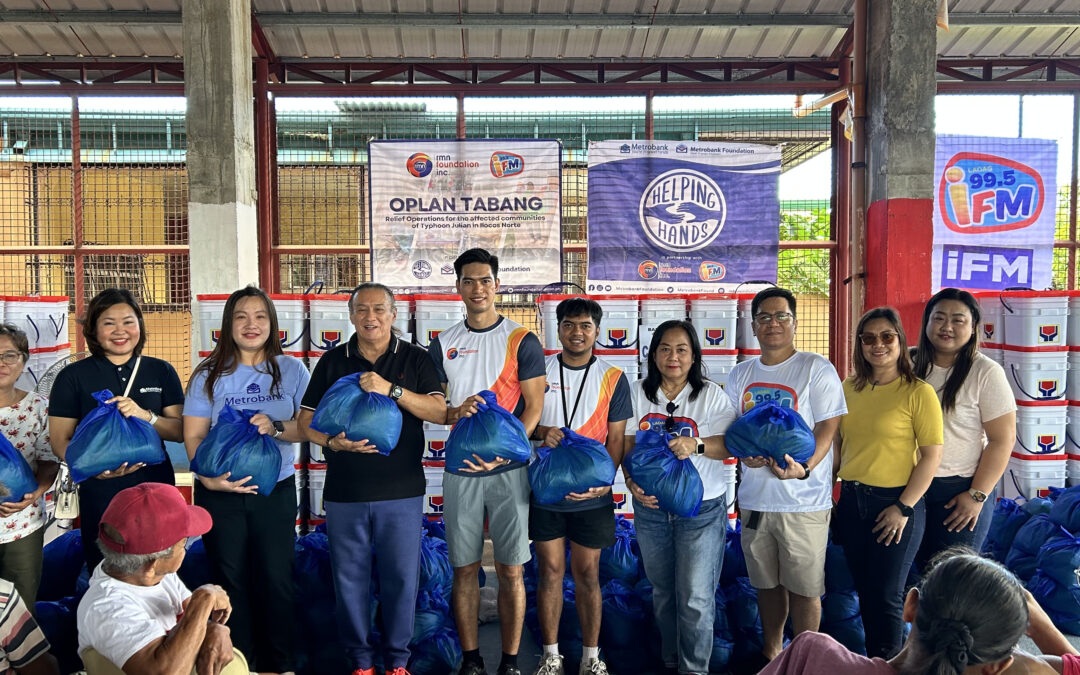 RMN Foundation conducted ‘Oplan Tabang’ Relief Operations for those affected by typhoon Julian in Ilocos Norte in partnership with Metrobank Foundation and iFM 99.5 Laoag